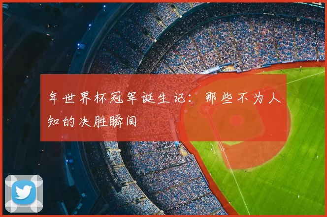 年世界杯冠军诞生记：那些不为人知的决胜瞬间